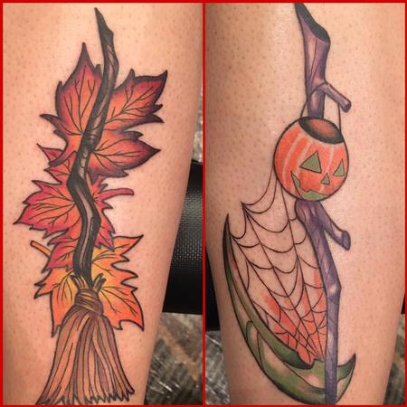 Tattoos - Traditional broom and scythe - 131166